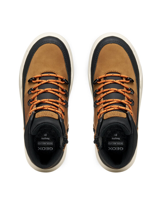 Geox Šnurovacia obuv Geox J Bunshee B Abx J56FMA 0ME32 C6002 S Hnedá