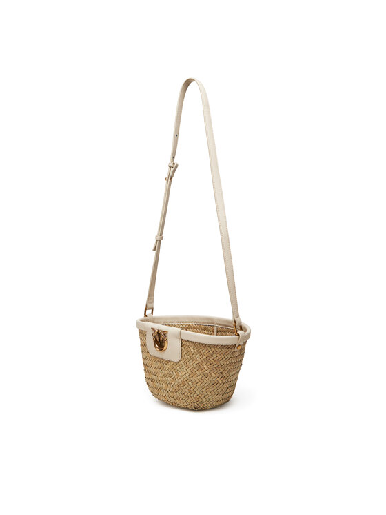 PINKO Дамска чанта PINKO Love Summer Bucket PE 25 PLTT 103325 A1RL Бежов