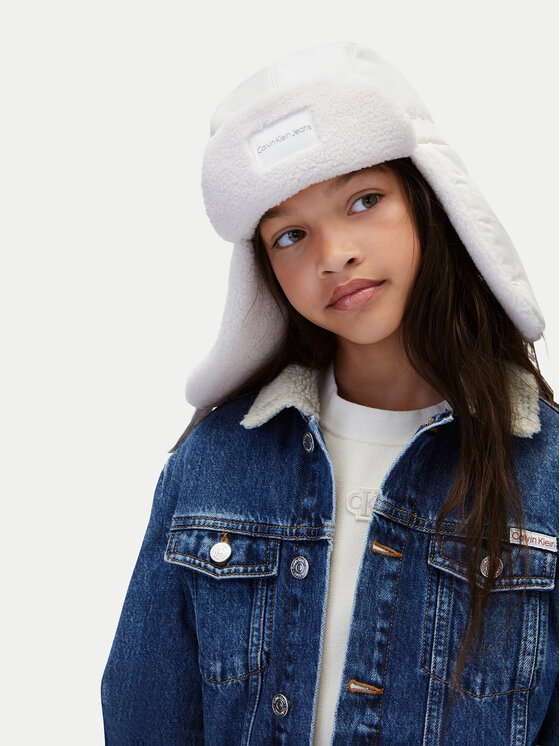 Calvin Klein Jeans Kapa Calvin Klein Jeans Teddy IU0IU00756 Kremna