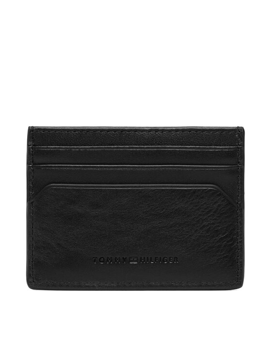 Tommy Hilfiger Estuche para tarjetas de crédito Tommy Hilfiger Th Central Cc Holder AM0AM14494 Negro
