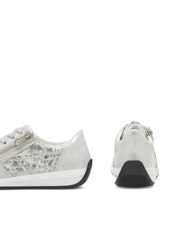 Rieker Pantofi Rieker N1112-80 Argintiu