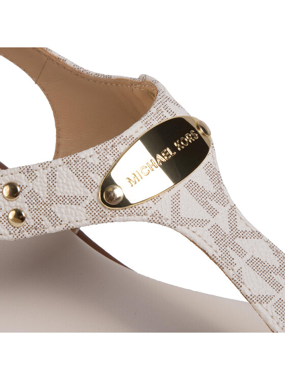 MICHAEL Michael Kors Sandales MICHAEL Michael Kors Mini Mk Logo 40R5MKFA1B Bēšs