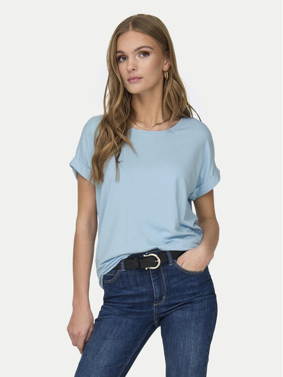 ONLY ONLY Majica Moster 15106662 Svetlo modra Regular Fit