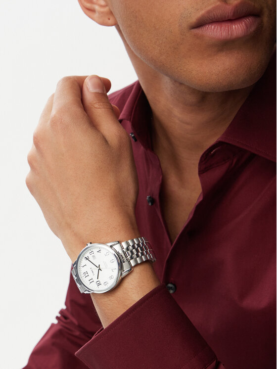 Timex Laikrodis Timex Easy Reader TW2V40000 Sidabrinė