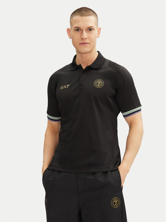 EA7 Emporio Armani EA7 Emporio Armani Поло 7M000257 AF13537 UC001 Чорний Regular Fit