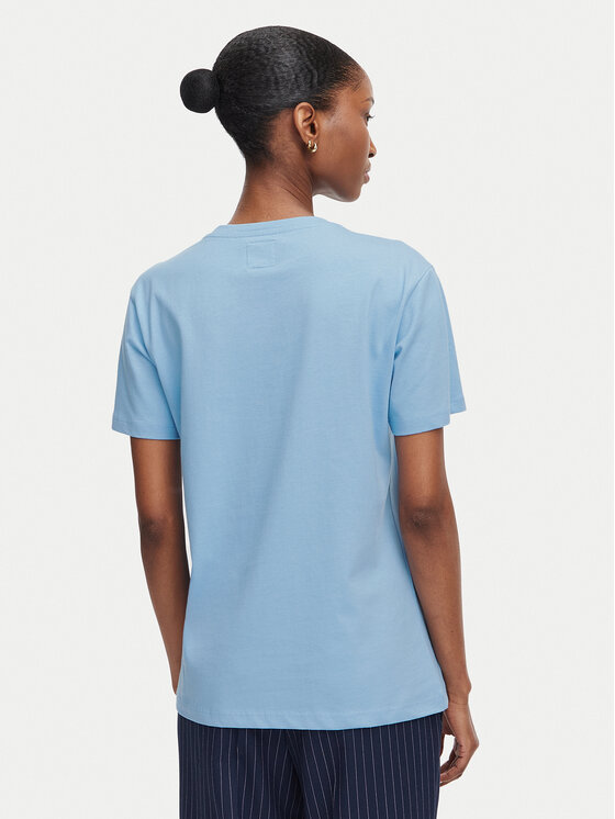 Beverly Hills Polo Club Beverly Hills Polo Club Camiseta P-SS26W-TS085 Azul claro Regular Fit