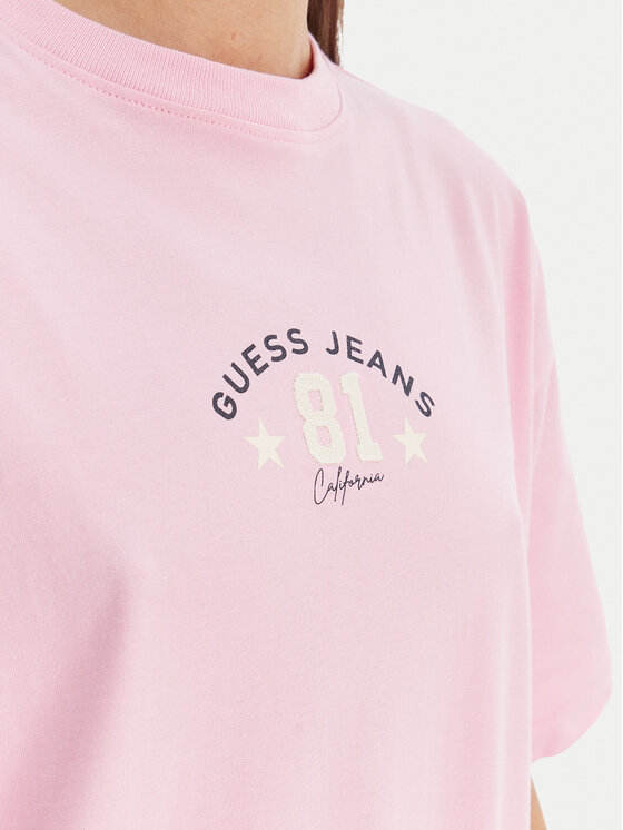 Guess Jeans Guess Jeans Camiseta W6RI20 K8HM0 Rosa Oversize