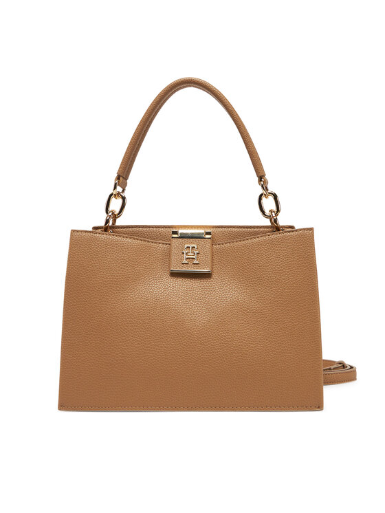 Tommy Hilfiger Ročna torba Tommy Hilfiger Th Her Mini Tote AW0AW17190 Rjava