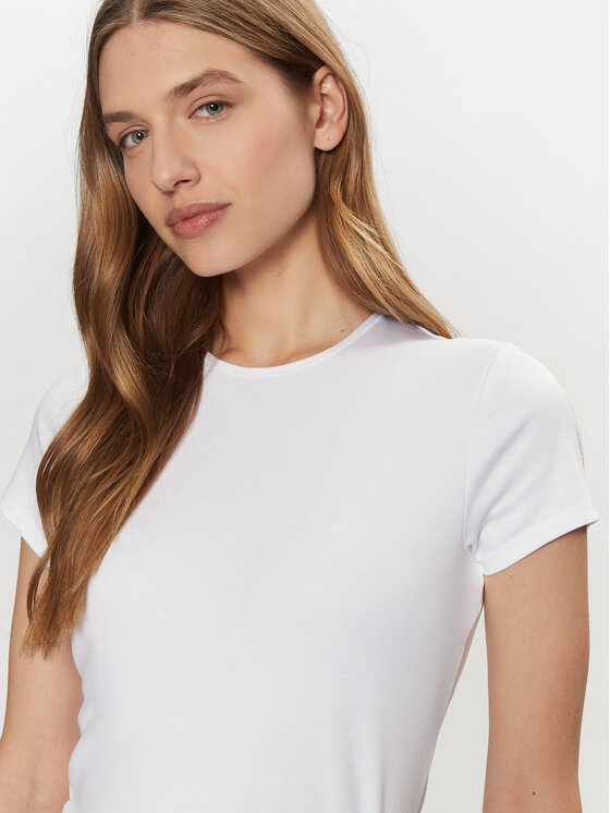 Calvin Klein Calvin Klein Camiseta K20K208049 Blanco Slim Fit