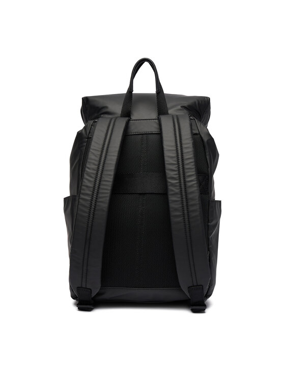 Calvin Klein Plecak Calvin Klein Rubberized Flap Backpack LV04D3479G Czarny