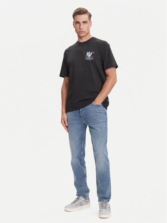 Tommy Jeans Tommy Jeans Marškinėliai Novelty DM0DM21831 Pilka Relaxed Fit