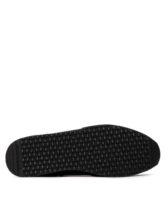 Tommy Hilfiger Sneakersy Tommy Hilfiger Iconic Material Mix Runner FM0FM04022 Čierna