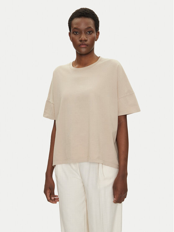 Bomboogie Bomboogie Футболка TW7441TJOR5 Бежевий Relaxed Fit