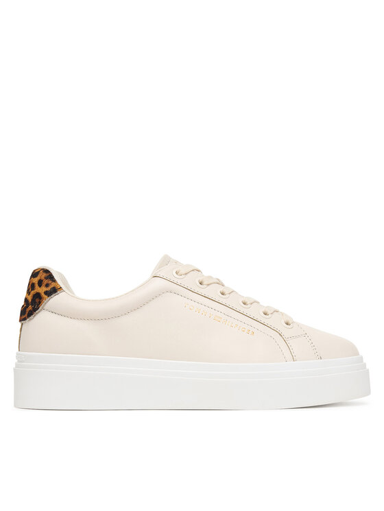Tommy Hilfiger Tenisice Tommy Hilfiger Th Feminine Platform Cheetah FW0FW09693 Svijetlo bež