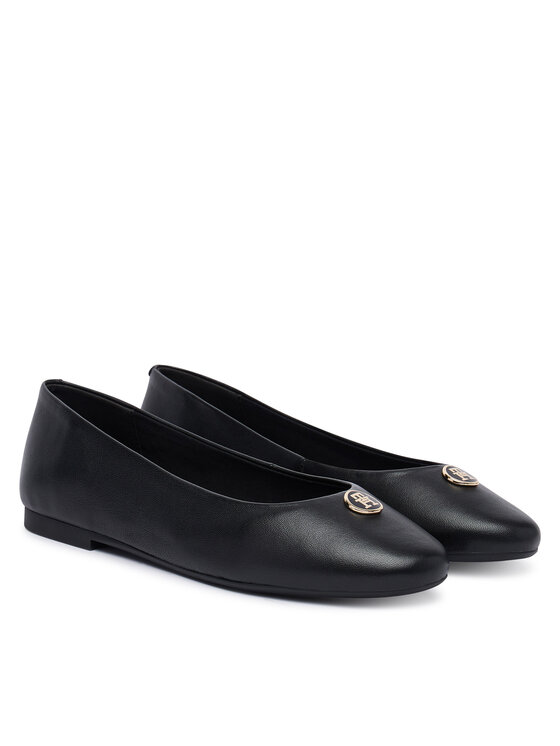 Tommy Hilfiger Balerina Tommy Hilfiger Th Plate FW0FW09374 Fekete