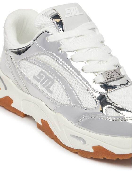 Steve Madden Sneakersy Steve Madden Sneak Peak-E SM19000129 Stříbrná