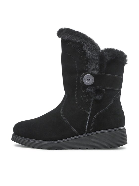 Skechers Členková obuv Skechers Cozy Peak 49811/BLK Čierna