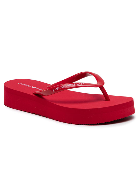 Emporio Armani Japonke Emporio Armani X3QS05 XM766 N606 Rdeča
