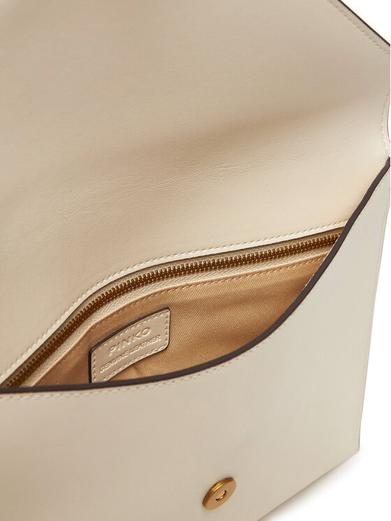 PINKO Ročna torba PINKO Flat Purse Handle AI 25-26 PCPL104820 A0F1 Kremna