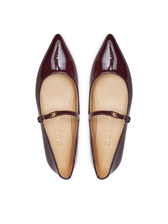 Guess Balerinke Guess Dannel FLFDAN PAF08 Bordo rdeča
