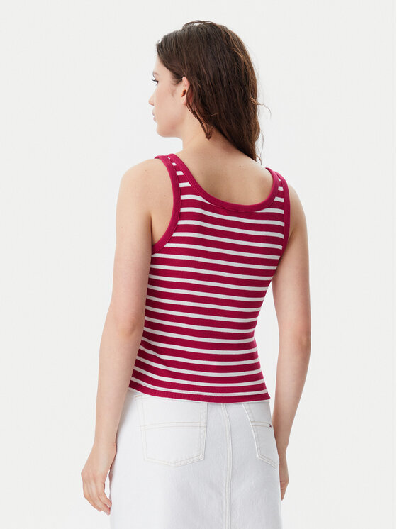 Tommy Jeans Tommy Jeans Top DW0DW19492 Rojo Slim Fit