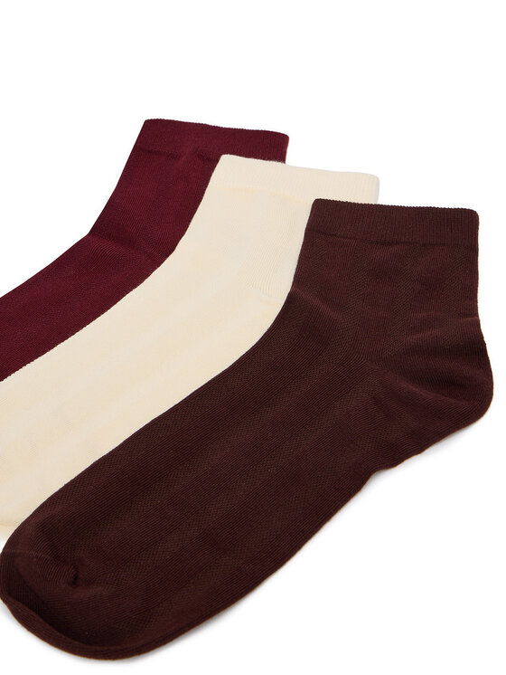 Nine West Krátké ponožky Nine West CEO_BR_NW_25082_Z_AW26 (3 PACK) Bordó