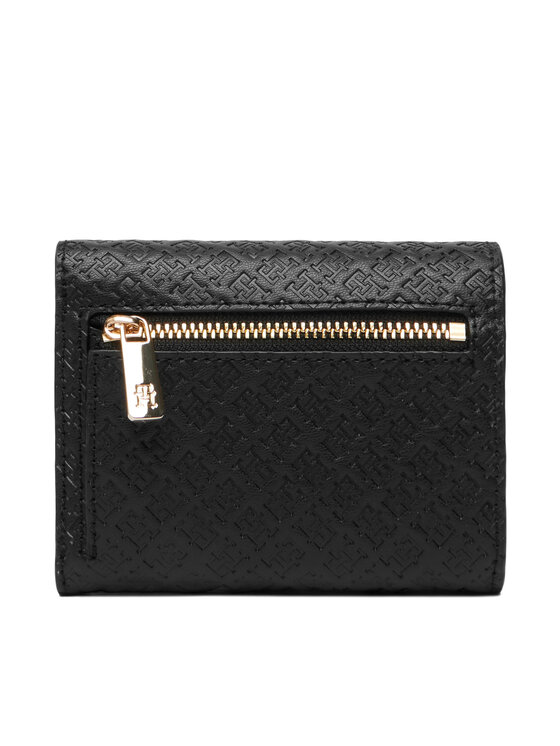 Tommy Hilfiger Peněženka Tommy Hilfiger Th Icon Trifold Mono AW0AW18484 Černá