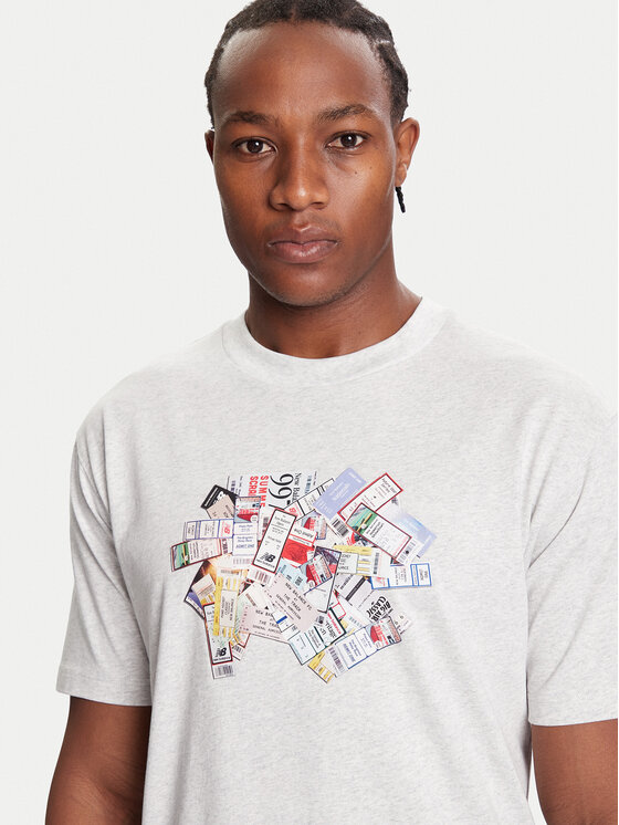 New Balance New Balance Camiseta MT53905 Gris Regular Fit