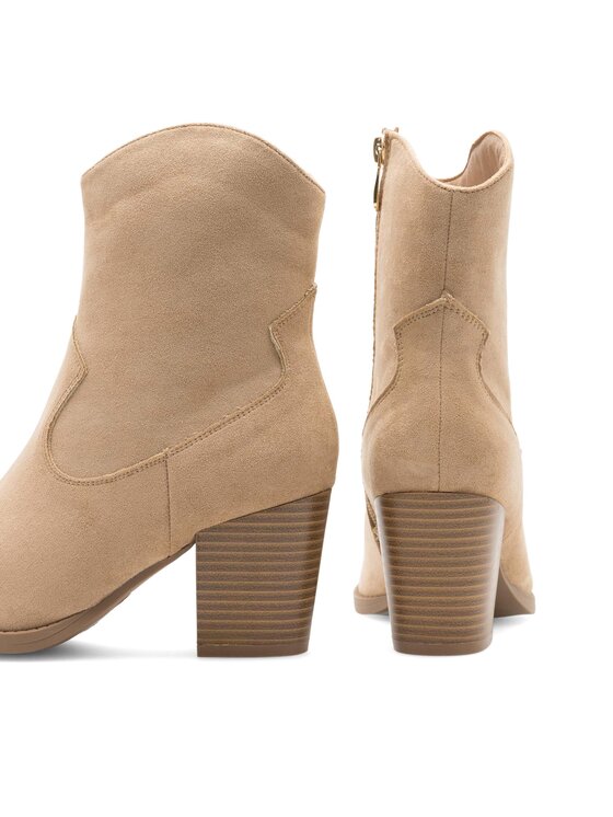 DeeZee Cizme și botine cowboy DeeZee MILLIE LS5637-07 Bej