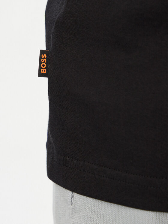 BOSS BOSS Camiseta Logo Tape2 50574200 Negro Regular Fit