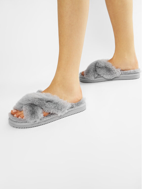 MICHAEL Michael Kors Naminės šlepetės MICHAEL Michael Kors Lala Slipper 40R1LAFP1D Pilka