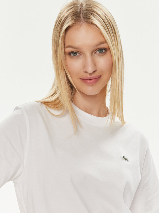 Lacoste Lacoste Футболка TF7215 Білий Loose Fit