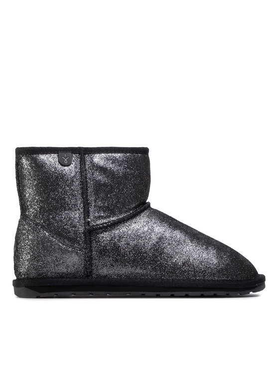 EMU Australia Sniega zābaki EMU Australia Wallaby Mini Metallic Teens T12358 Melns