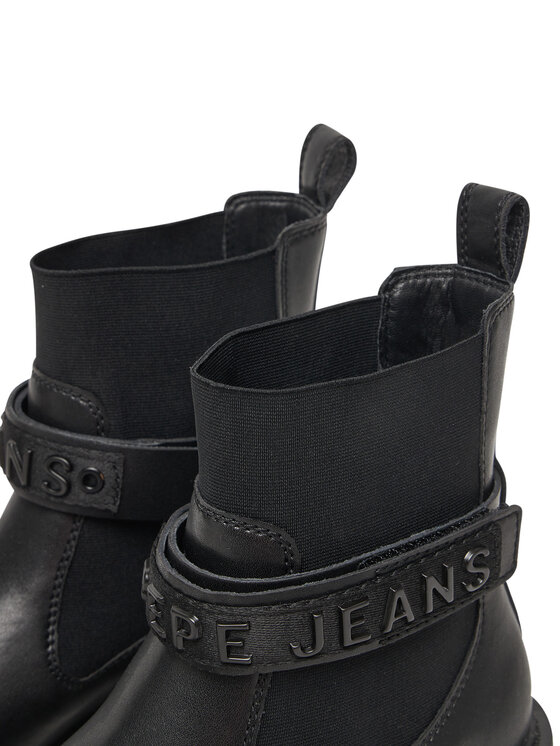 Pepe Jeans Ботильйони Pepe Jeans Stacy Glow W PLS500026 Чорний