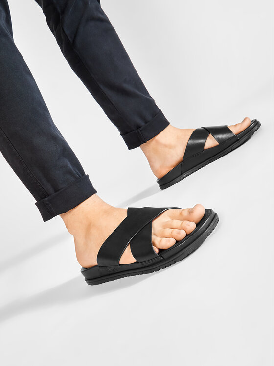 Klapki Ugg M Wainscott Slide 1117476 Czarny | Eobuwie.com.pl