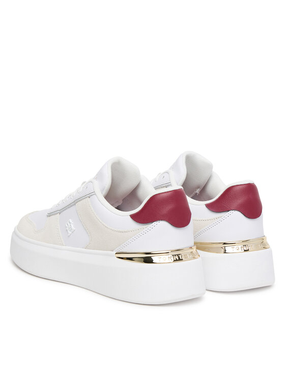 Tommy Hilfiger Сникърси Tommy Hilfiger Fashion Court Mix FW0FW08632 Бял