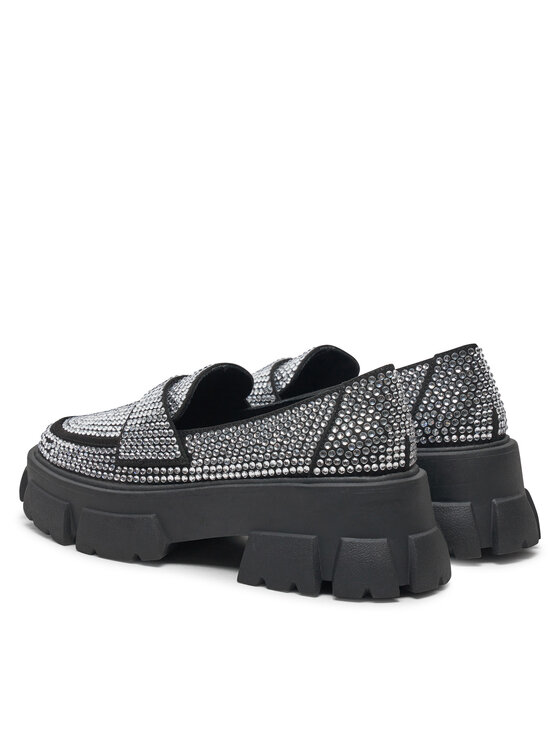 Steve Madden Loafersy Steve Madden Trifecta_R SM11003506 Stříbrná