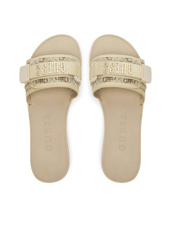 Guess Шльопанці Guess FLJELY LEL19 Золотий