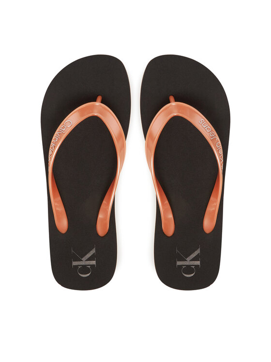 Calvin Klein Jeans Джапанки Calvin Klein Jeans Beach Sandal Monologo Tpu YW0YW01719 Златист