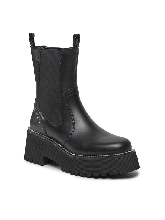 Liu Jo Kotníková obuv s elastickým prvkem Liu Jo Flair 06 SF3019 PX241 Černá