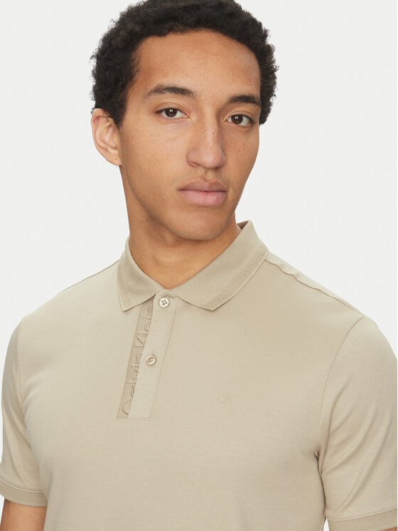 Calvin Klein Calvin Klein Polo K10K114135 Siva Regular Fit