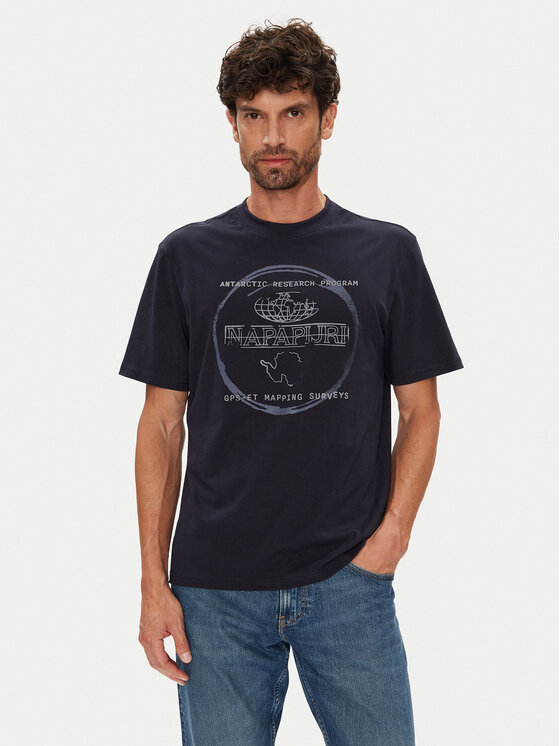 Napapijri Napapijri Camiseta S-Bald NP0A88SF Azul marino Regular Fit