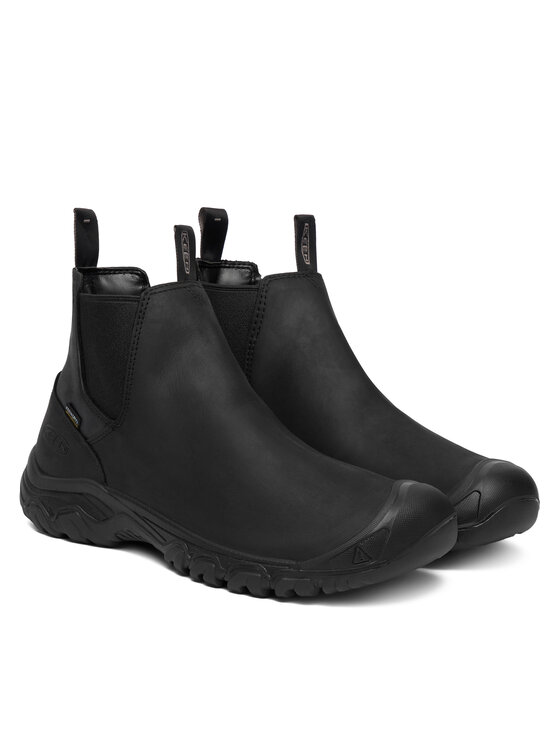 Keen Členková obuv s elastickým prvkom Keen Anchorage Boot IV Wp 1031165 Čierna