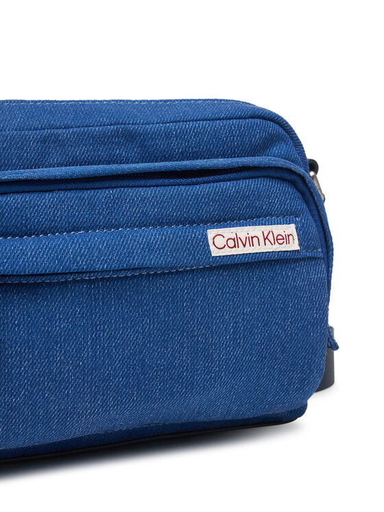 Calvin Klein Geantă crossover Calvin Klein Sleek Denim Utility Camera Bag LV04D3432G Albastru