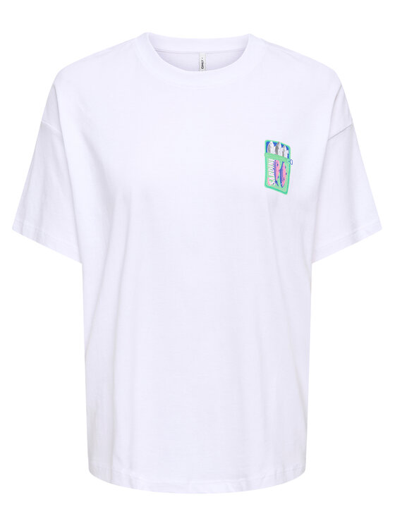 ONLY ONLY Футболка Vivvi 15346761 Білий Regular Fit