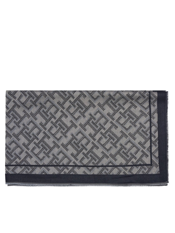 Tommy Hilfiger Szal Tommy Hilfiger Th Monologo AW0AW19115 Granatowy