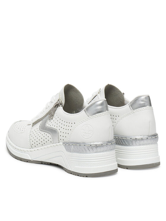 Rieker Sneakers Rieker N4340-80 Alb