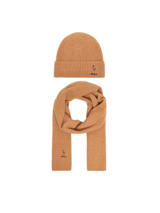 Polo Ralph Lauren Набір Шарф і Шапка Polo Ralph Lauren 455981430002 Коричневий
