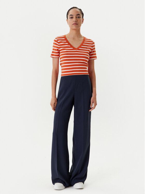 Tommy Hilfiger Tommy Hilfiger Póló New Cody WW0WW40584 Narancssárga Slim Fit