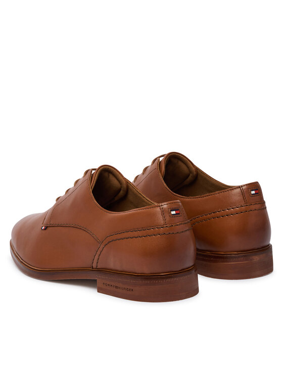 Tommy Hilfiger Scarpe basse Tommy Hilfiger Hilfiger Leather Dress Shoe FM0FM05777 Marrone